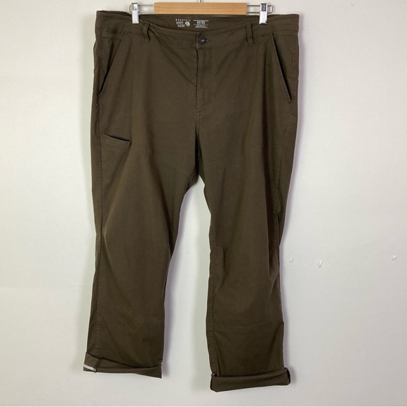 Mountain Hardware Basin Trek Pants Brown 40/50 Lightweight Adjustable Hiking - Picture 11 of 14